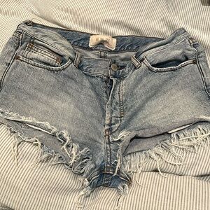 Free people cut off denim shorts